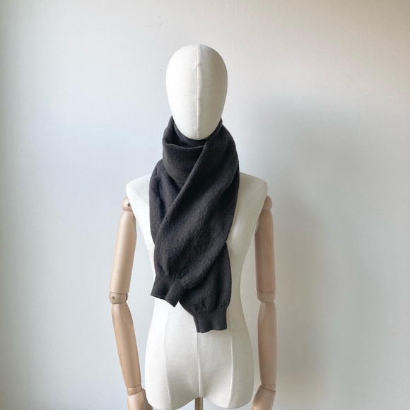 joodito 100% merino wool snake long wrap scarf deep rich chocolate cocoa brown - Picture 8 of 8